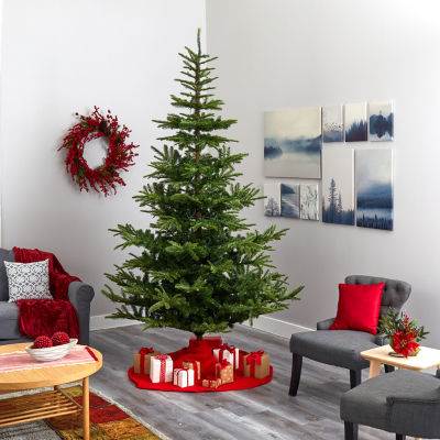 Nearly Natural Layered 9 Foot Pre-Lit Spruce Christmas Tree