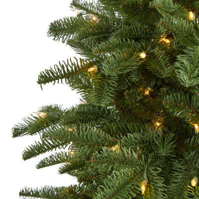 Nearly Natural South Carolina 6 Foot Pre-Lit Fir Christmas Tree
