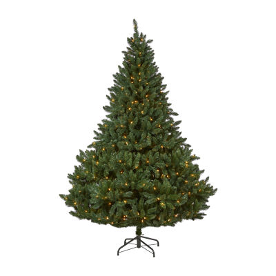 Nearly Natural Spruce 8 Foot Pre-Lit Spruce Christmas Tree