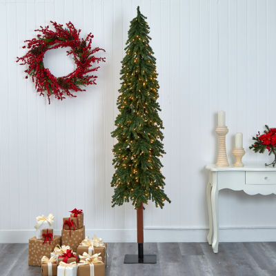 Nearly Natural Grand 8 Foot Pre-Lit Christmas Tree