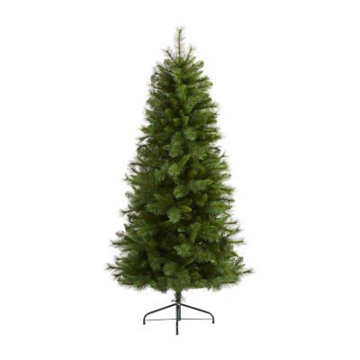 Nearly Natural Slim 6 Foot Pine Christmas Tree