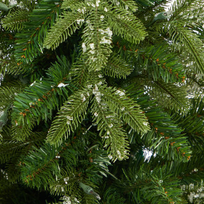 Nearly Natural Snowed 4 Foot Pre-Lit Fir Christmas Tree