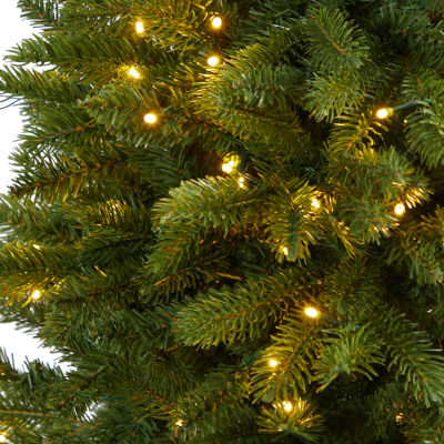 Nearly Natural Natural Look Faux 4 1/2 Foot Pre-Lit Spruce Christmas Tree