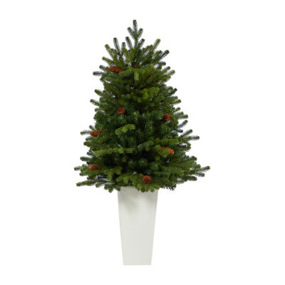 Nearly Natural Mountain 3 1/2 Foot Pre-Lit Fir Christmas Tree