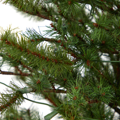 Nearly Natural 4 Foot Pre-Lit Pine Christmas Tree