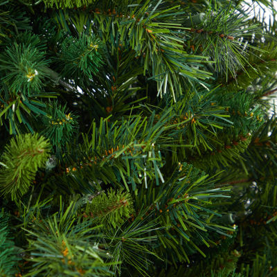 Nearly Natural Mixed White 4 1/2 Foot Pre-Lit Pine Christmas Tree