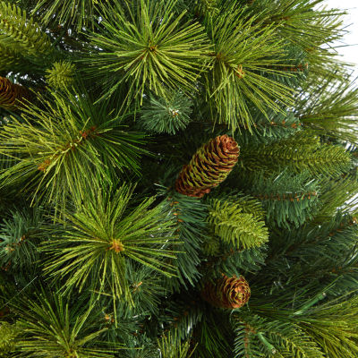 Nearly Natural North Carolina Mixed Faux 4 Foot Pre-Lit Pine Christmas Tree