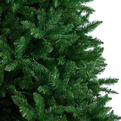 Nearly Natural Green Valley Faux 9 Foot Pre-Lit Fir Christmas Tree