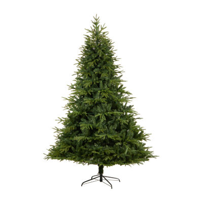 Nearly Natural Faux 8 Foot Pre-Lit Fir Christmas Tree