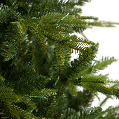 Nearly Natural Faux 8 Foot Pre-Lit Fir Christmas Tree