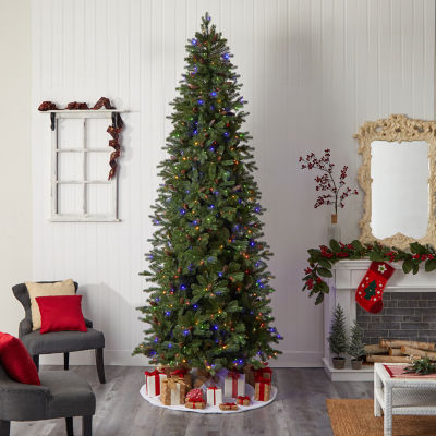 Nearly Natural Fraser Faux 10 Foot Pre-Lit Fir Christmas Tree