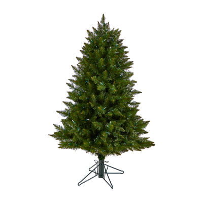 Nearly Natural Vermont Faux 4 Foot Pre-Lit Spruce Christmas Tree