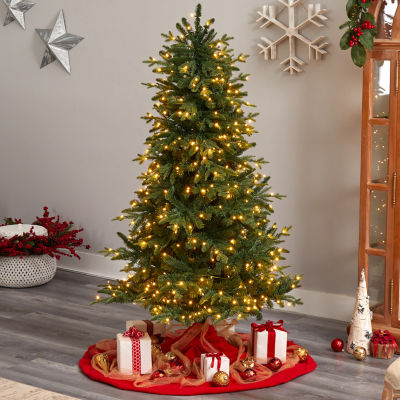 Nearly Natural Montreal Faux 6 Foot Pre-Lit Spruce Christmas Tree