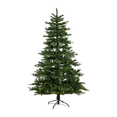 Nearly Natural Montreal Faux 7 Foot Pre-Lit Spruce Christmas Tree