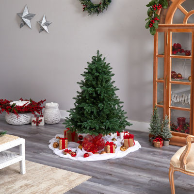 Nearly Natural Faux 4 Foot Pre-Lit Spruce Christmas Tree
