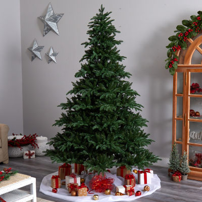 Nearly Natural Faux 8 Foot Pre-Lit Spruce Christmas Tree