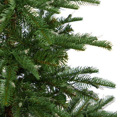 Nearly Natural Layered Faux 5 Foot Pre-Lit Spruce Christmas Tree