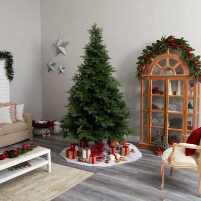 Nearly Natural Faux 9 Foot Pre-Lit Spruce Christmas Tree