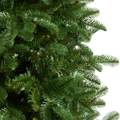 Nearly Natural Faux 7 Foot Pre-Lit Fir Christmas Tree