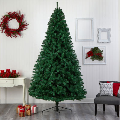 Nearly Natural Northern Tip Faux 9 Foot Pre-Lit Christmas Tree