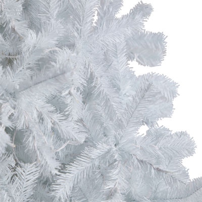 Nearly Natural White Faux 9 Foot Pre-Lit Christmas Tree