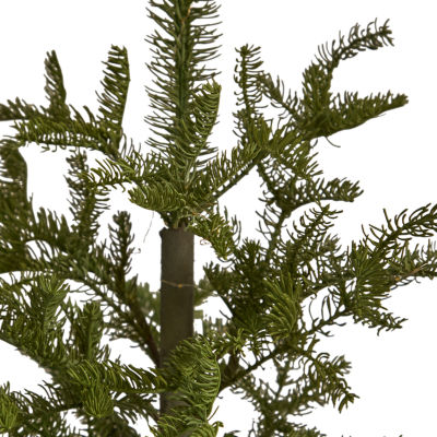 Nearly Natural Pre Faux 4 1/2 Foot Pre-Lit Pine Christmas Tree