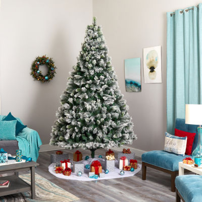 Nearly Natural Faux 9 Foot Pre-Lit Pine Christmas Tree