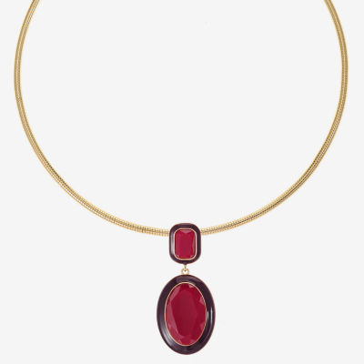 Liz Claiborne Womens 17 Inch Pendant Necklace