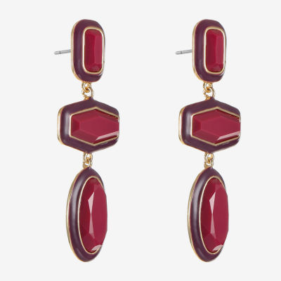 Liz Claiborne Statement Womens Hypoallergenic Drop Earrings