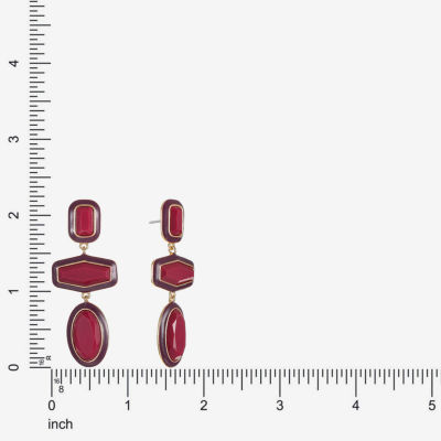 Liz Claiborne Statement Womens Hypoallergenic Drop Earrings