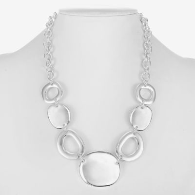 Liz Claiborne 17 Inch Link Round Collar Necklace