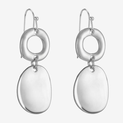Liz Claiborne Double Womens Round Drop Earrings