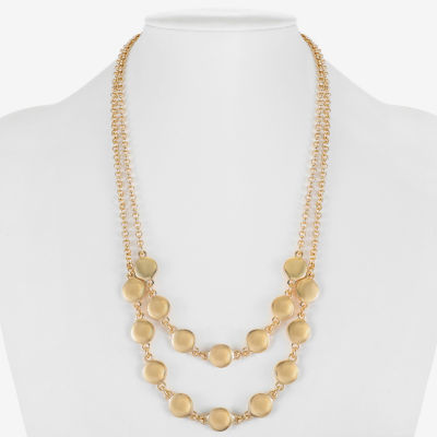 Liz Claiborne Layered 17 Inch Rolo Strand Necklace