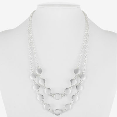 Liz Claiborne Layered 17 Inch Rolo Strand Necklace