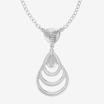 Liz Claiborne Pendant Necklace And Drop Earring Gold Tone 2-pc. Jewelry Set