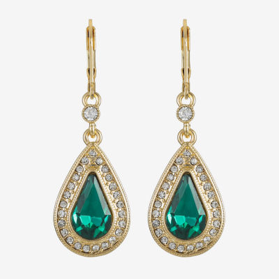 Monet Jewelry Womens Glass Drop Earrings