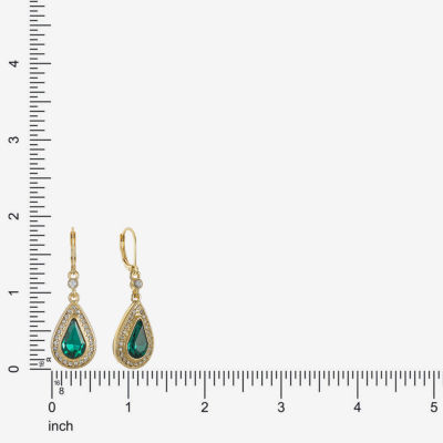 Monet Jewelry Womens Glass Drop Earrings