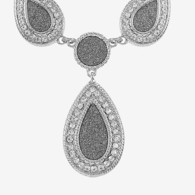 Monet Jewelry Womens Glass 18 Inch Y Necklace