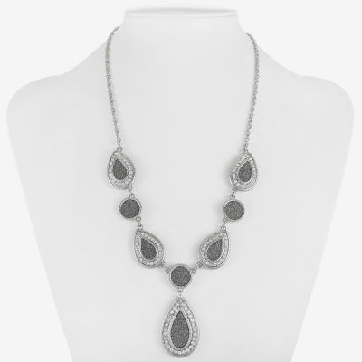 Monet Jewelry Womens Glass 18 Inch Y Necklace