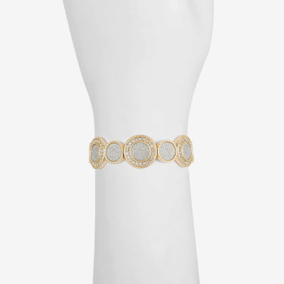 Monet Jewelry Womens Glass Round Stretch Bracelet