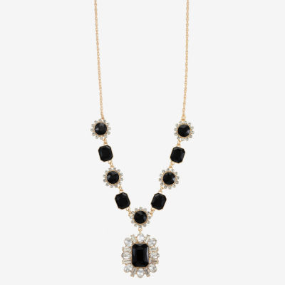 Monet Jewelry Womens Glass 18 Inch Y Necklace