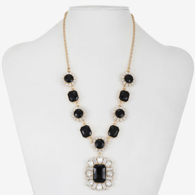 Monet Jewelry Womens Glass 18 Inch Y Necklace