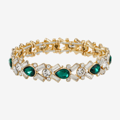 Monet Jewelry Womens Glass Stretch Bracelet