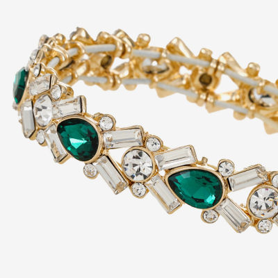 Monet Jewelry Womens Glass Stretch Bracelet