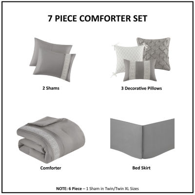 Madison Park Marla 7-pc. Midweight Comforter Set