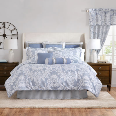 Rose Tree Damask Rod Pocket Valance