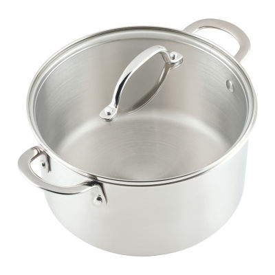 Rachael Ray Stainless Steel 6-qt. Stockpot