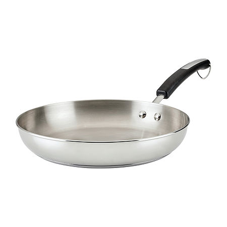 Farberware Brilliance Stainless Steel 12.25 Frying Pan, One Size, Stainless Steel