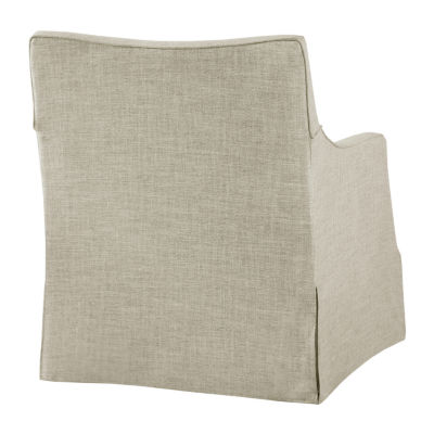 Martha Stewart London Swivel Upholstered Armchair