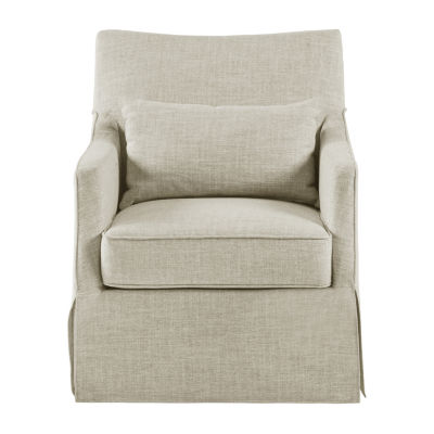 Martha Stewart London Swivel Upholstered Armchair